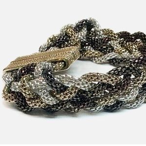 Vintage Braided Multi Metal Bracelet
